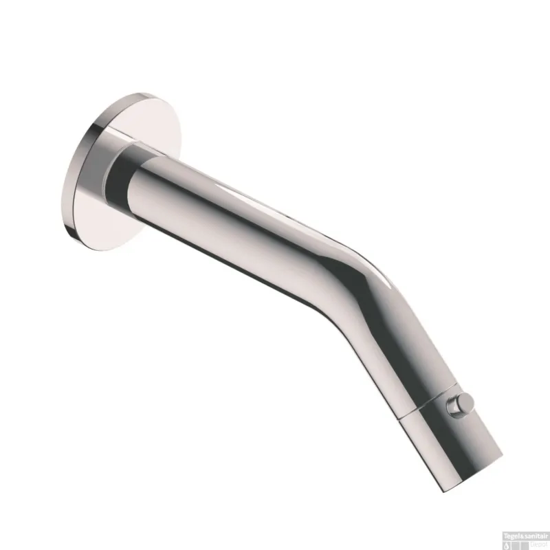 Koopje Inbouw Toiletkraan Metro Muur Rond 22x8x5,5 cm Chroom (lengte uitloop 14 cm)