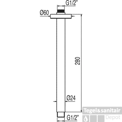Max Tres Plafondaansluiting Regendouche 13462102 Hete Deal