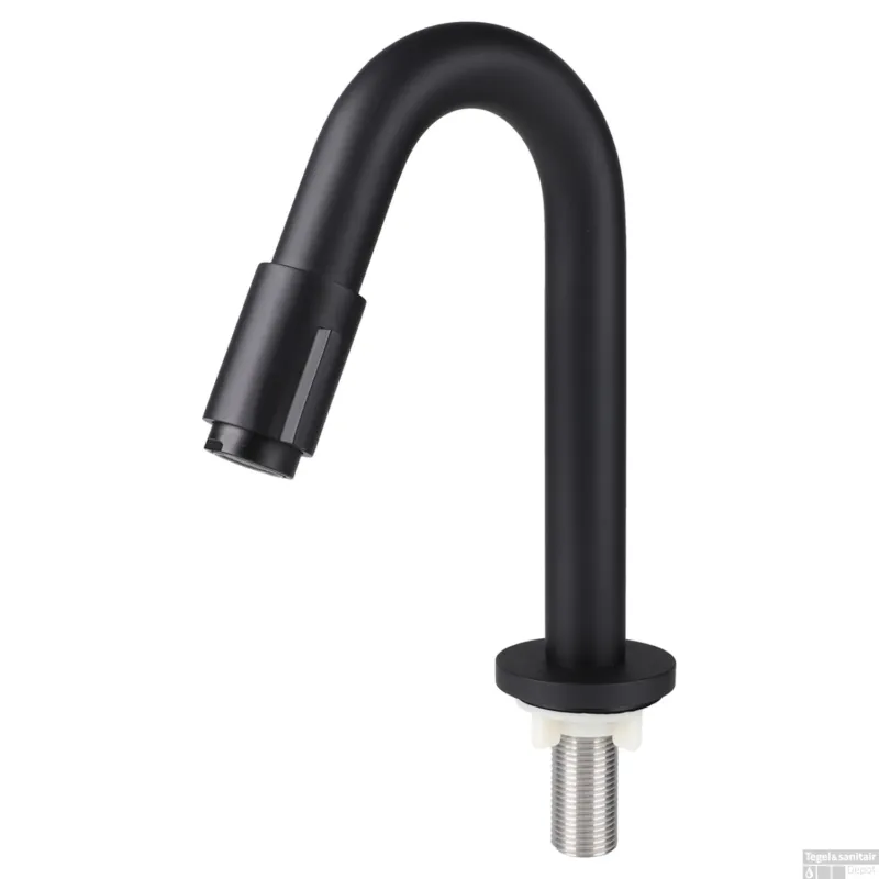 Gratis Retour Koudwaterkraan Differnz Bow 19 cm Mat Zwart