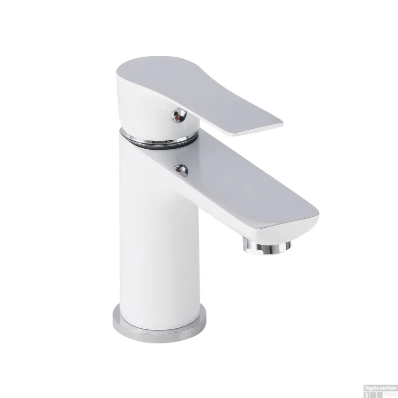 BWS Toiletkraan Caspar Éénhendel Wit Chroom Fabrieksprijs