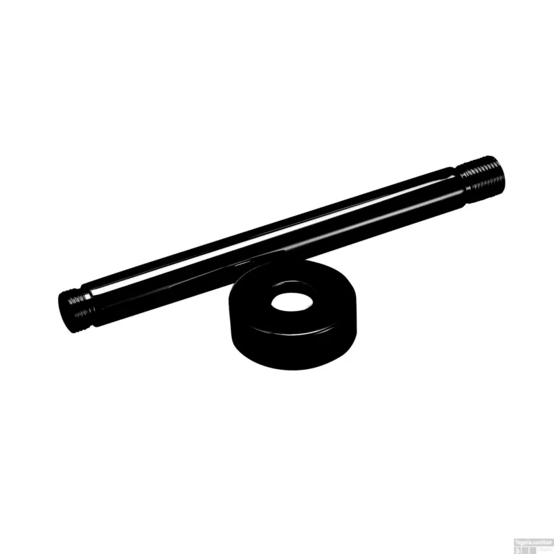 BWS Douche-Arm Luxe Rond Plafondbevestiging 30 cm Mat Zwart Uitverkoop