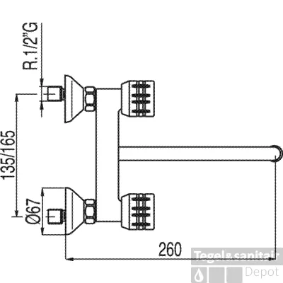 Tres Ese-23 keukenkraan chroom 123310 Veilige Betaling