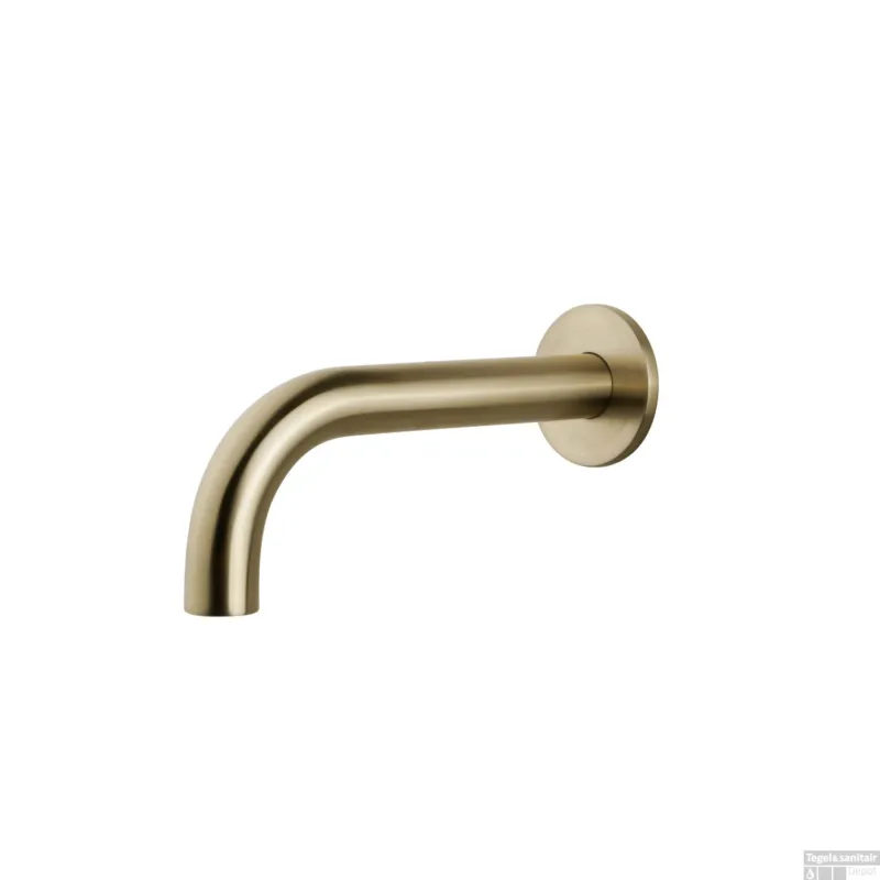 Inbouwuitloop Wiesbaden Rond 25 cm 1/2‘‘ Geborsteld Messing Goud Favoriet