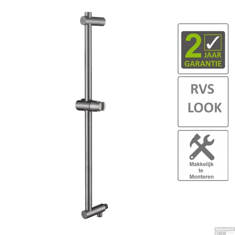 BWS Glijstang Hera Met Glijstuk En Wateruitgang 75 cm RVS Merkproduct