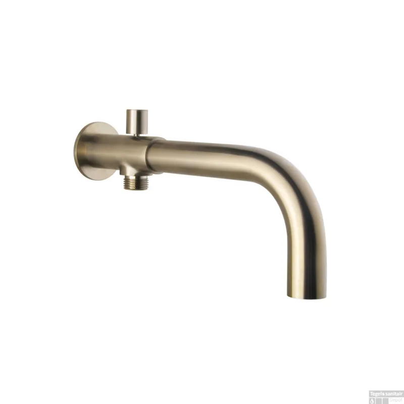 Baduitloop BWS Inbouw Rond Met Omstel 24 cm RVS Gereduceerde Prijs