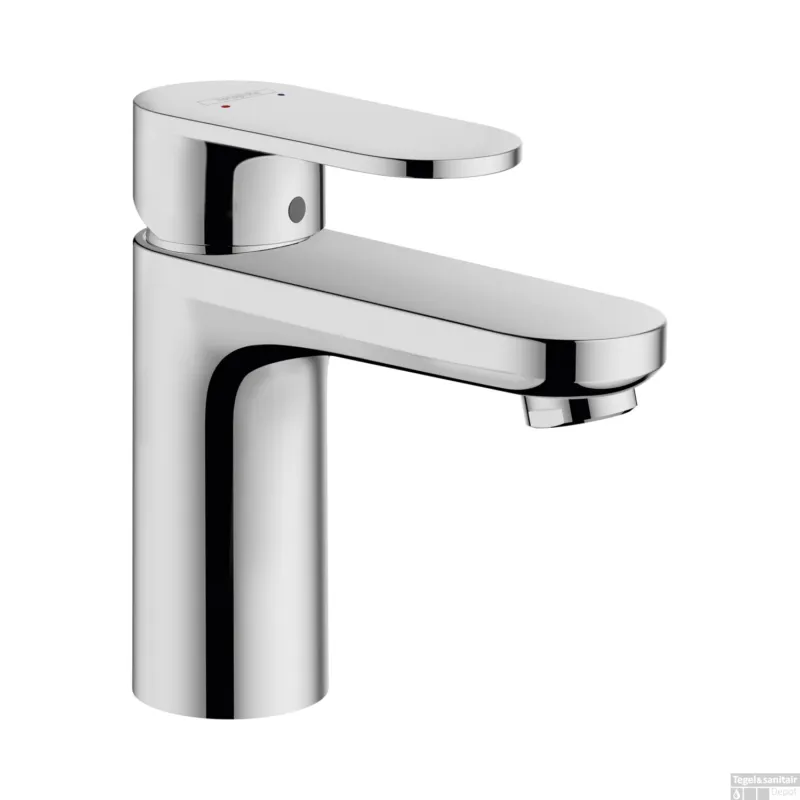 Wastafelmengkraan HansGrohe Vernis Blend 100 Zinc Eengreeps Met Trekwaste Chroom Weekendaanbieding