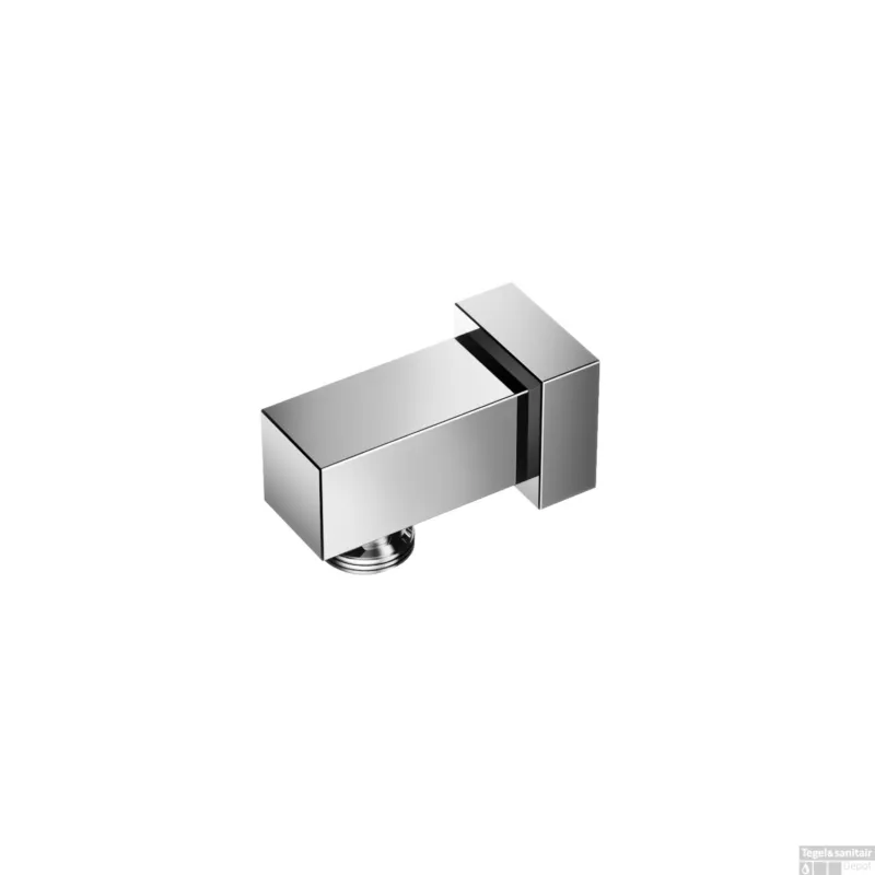 Voordeelprijs Wanduitlaat Hotbath Mate 6.5x2.5 cm Vierkant Chroom