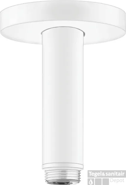 Direct Beschikbaar Hansgrohe plafondbevestiging S 100 mm, mat wit