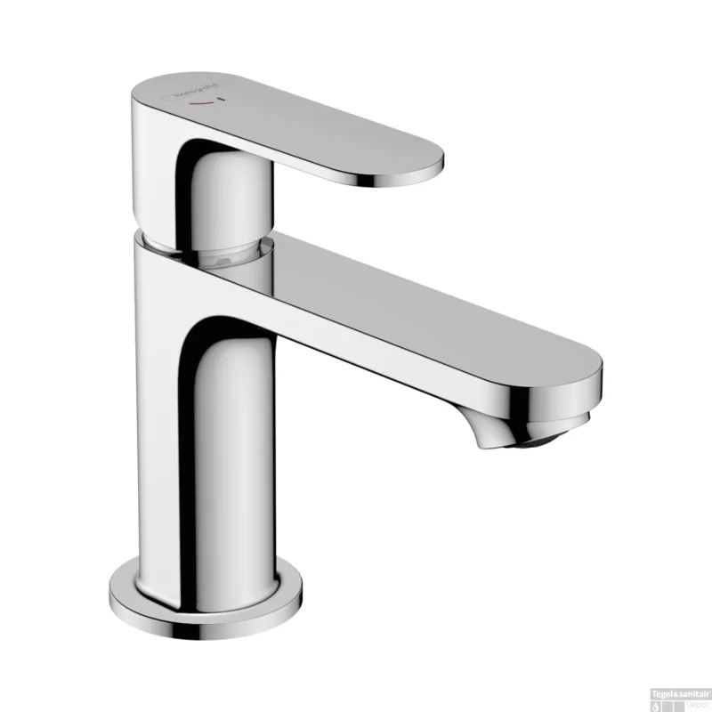 Wastafelmengkraan HansGrohe Rebris S Eengreeps 80 CoolStart Met Trekwaste Chroom Lage Kosten