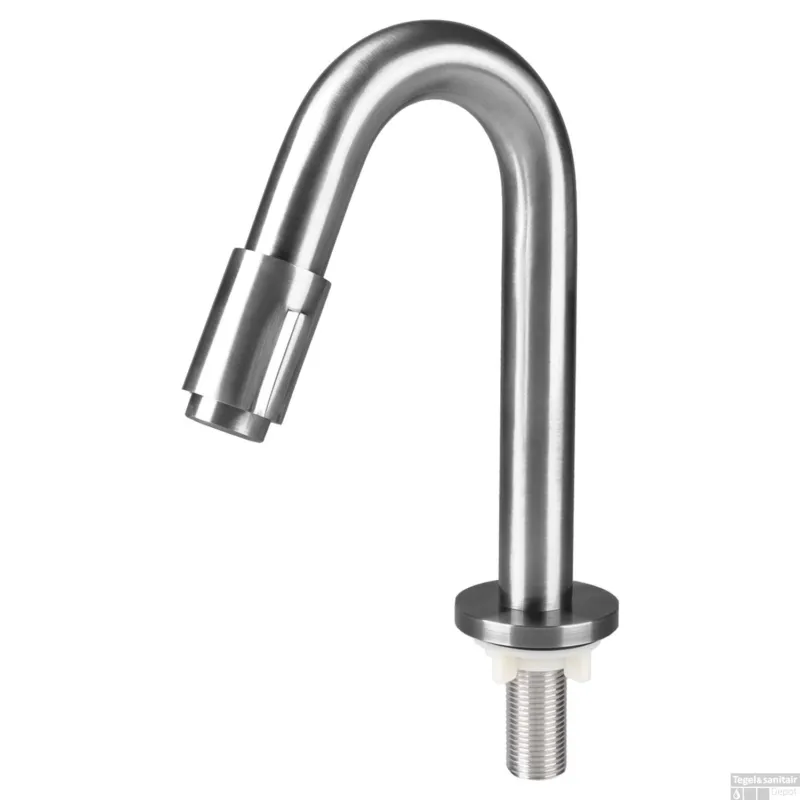Populair Koudwaterkraan Differnz Bow 19 cm Mat Chroom
