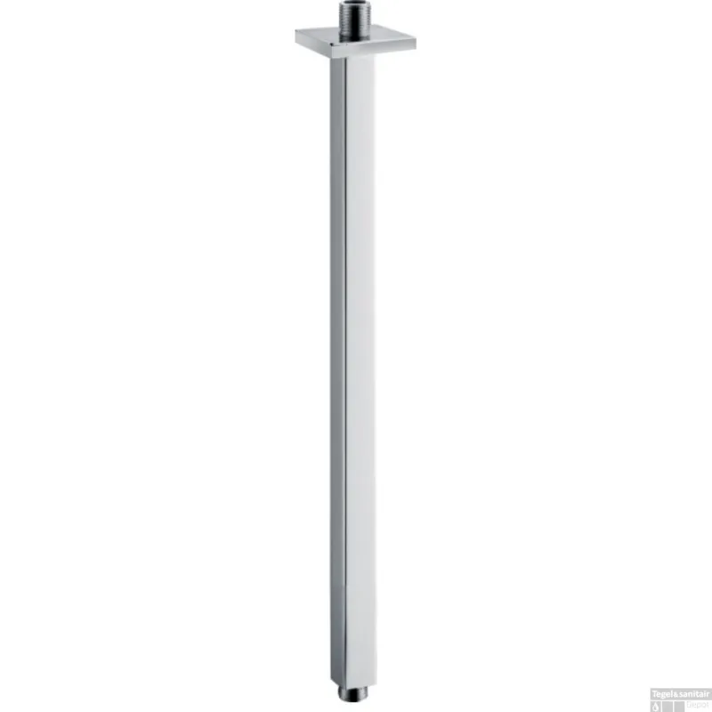 BWS Plafonduitloop Vierkant Luxe 40cm Chroom Actieprijs