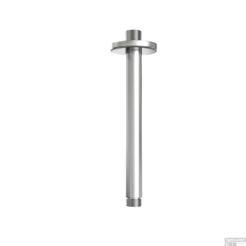 Hete Deal Plafonduitloop Brauer Brushed 20 cm Geborsteld RVS