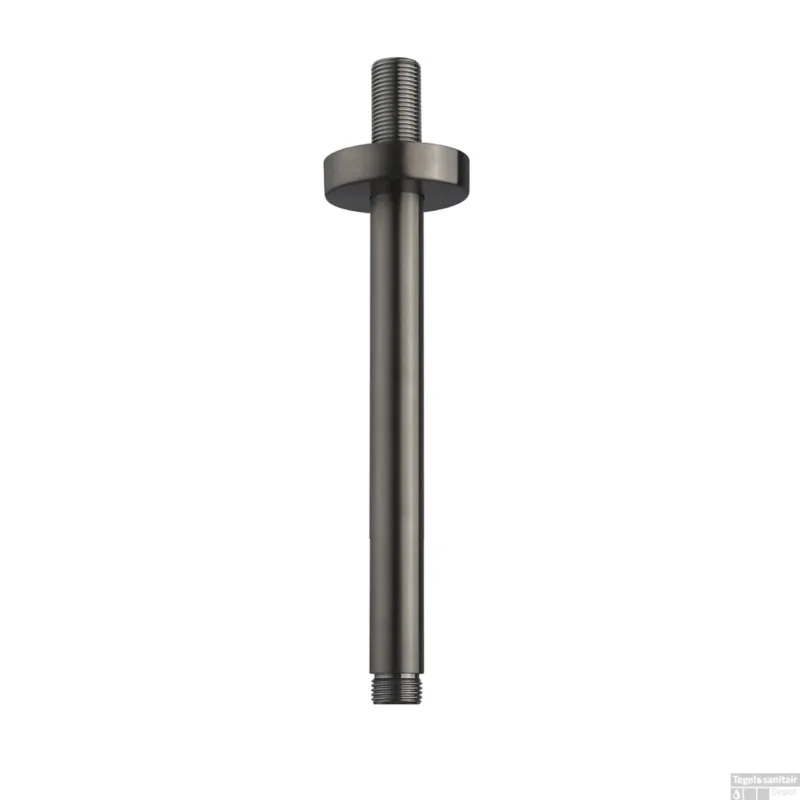 Merkproduct Douche-Arm Wiesbaden Luxe Rond Plafondbevestiging 20 cm Gunmetal