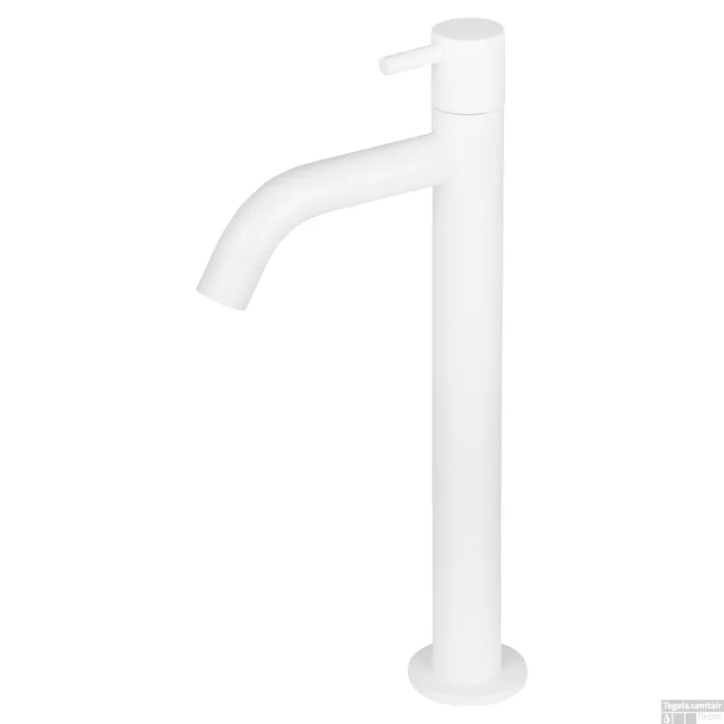 Gereduceerde Prijs Fonteinkraan Differnz Mix Gebogen Hoog 28.5 cm Mat Wit