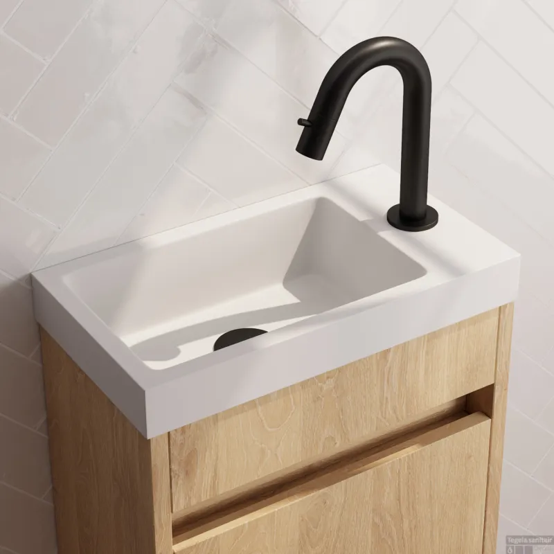 Opbouw Fonteinkraan Brauer Black Edition Met Gebogen Uitloop Mat Zwart Finale Uitverkoop