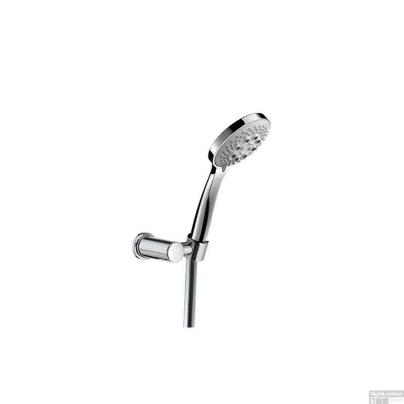 Korting Verstelbare Wandsteun Hotbath Mate Met Argenta Doucheslang 100 cm en Handdouche Met 3 Standen Chroom