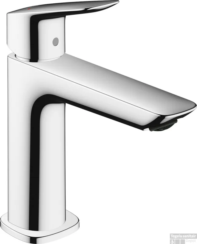 Hansgrohe Logis Fine ééngreeps wastafelmengkraan 100 met afvoerplug, chroom Snelle Levering