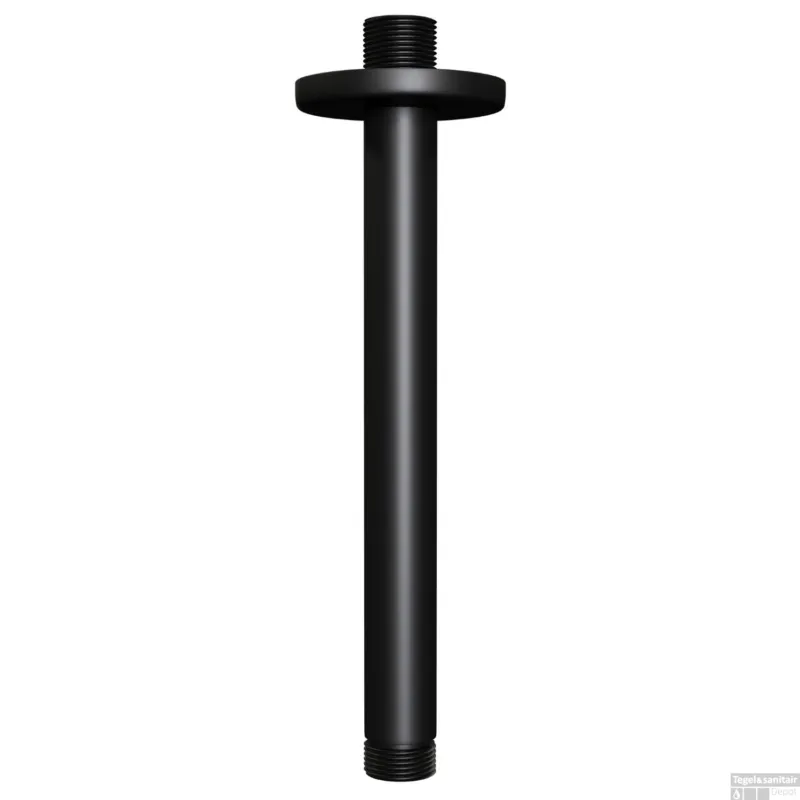 Plafonduitloop Brauer Black 20 cm Mat Zwart Beperkt Aanbod