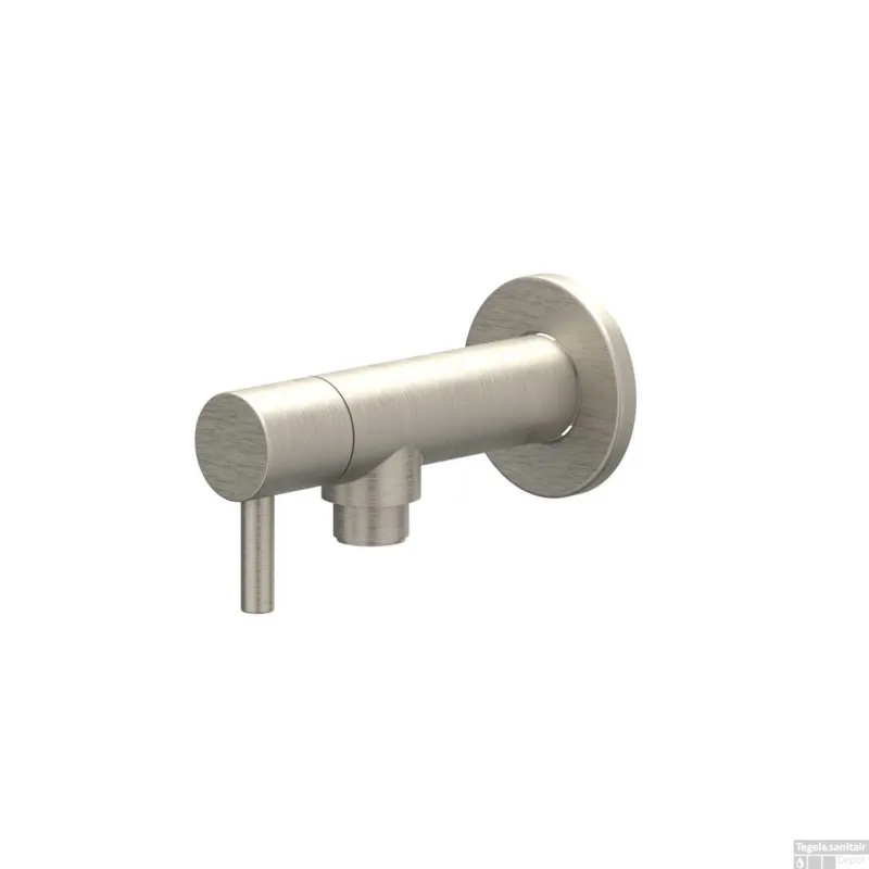 Hoekstopkraan IVY 1/2 3/8 Geborsteld Nickel PVD Alleen Vandaag