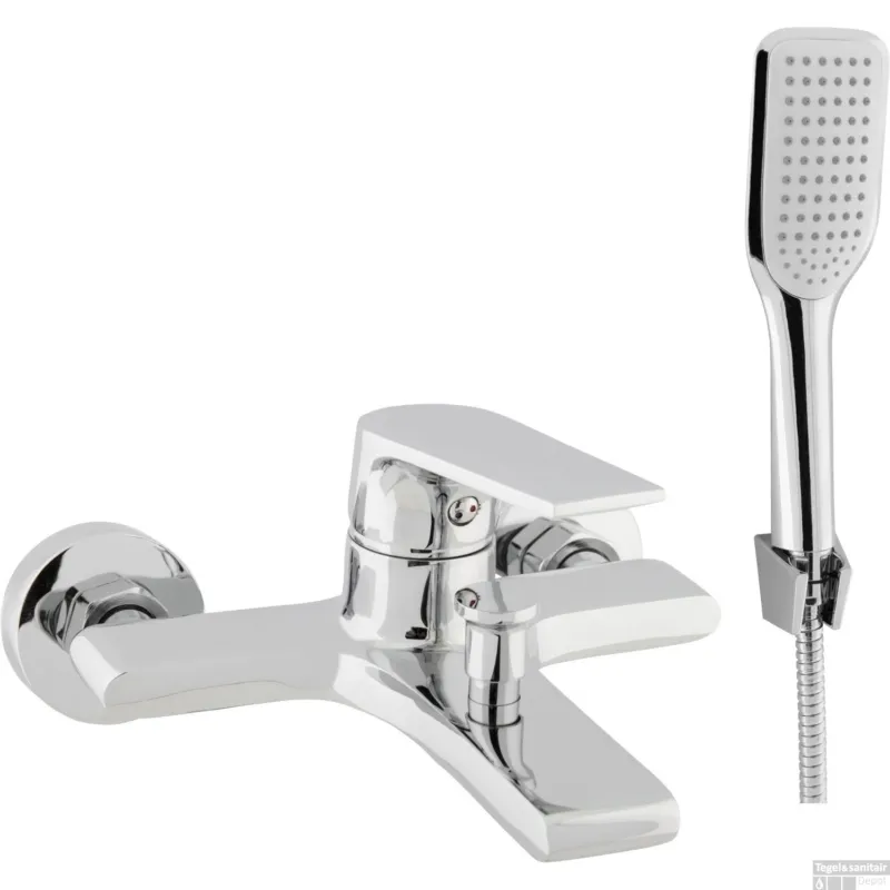 Lage Prijs Badmengkraan Eengreeps VM Move met Handdouche (incl. rozetten en S-koppelingen) Chroom
