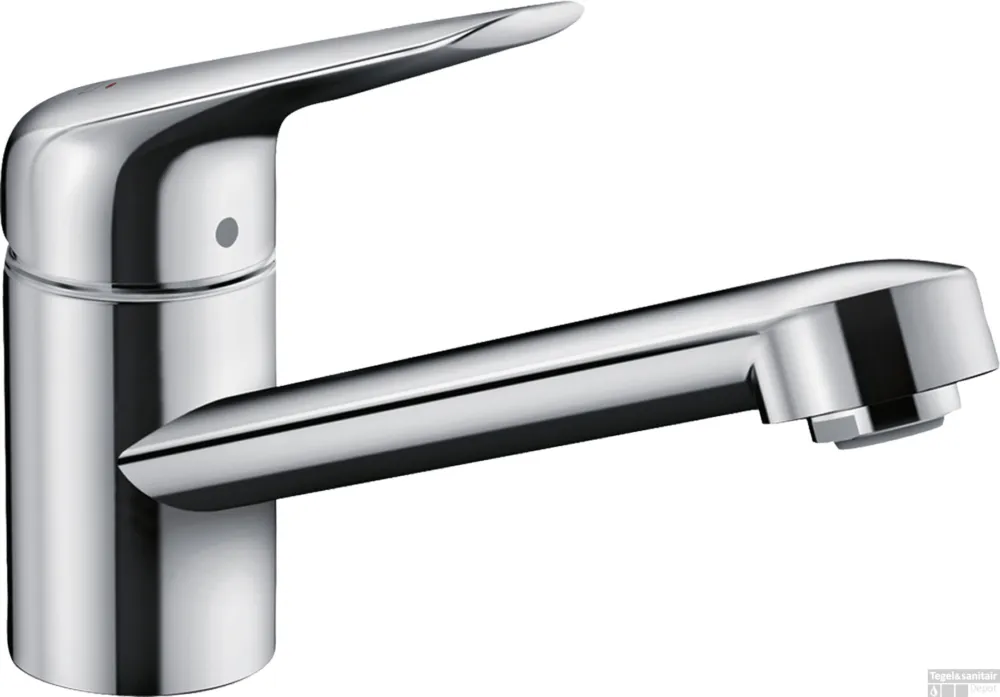 Hansgrohe Focus M42 ééngreeps keukenmengkraan 100 CoolStart, chroom Op = Op
