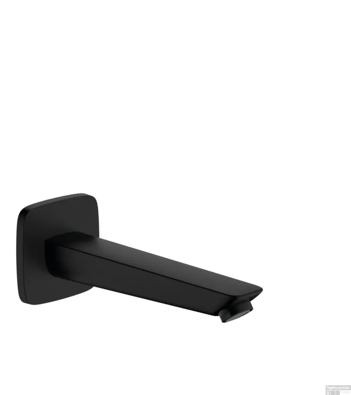 Hansgrohe Logis baduitloop, mat zwart Goedkoop