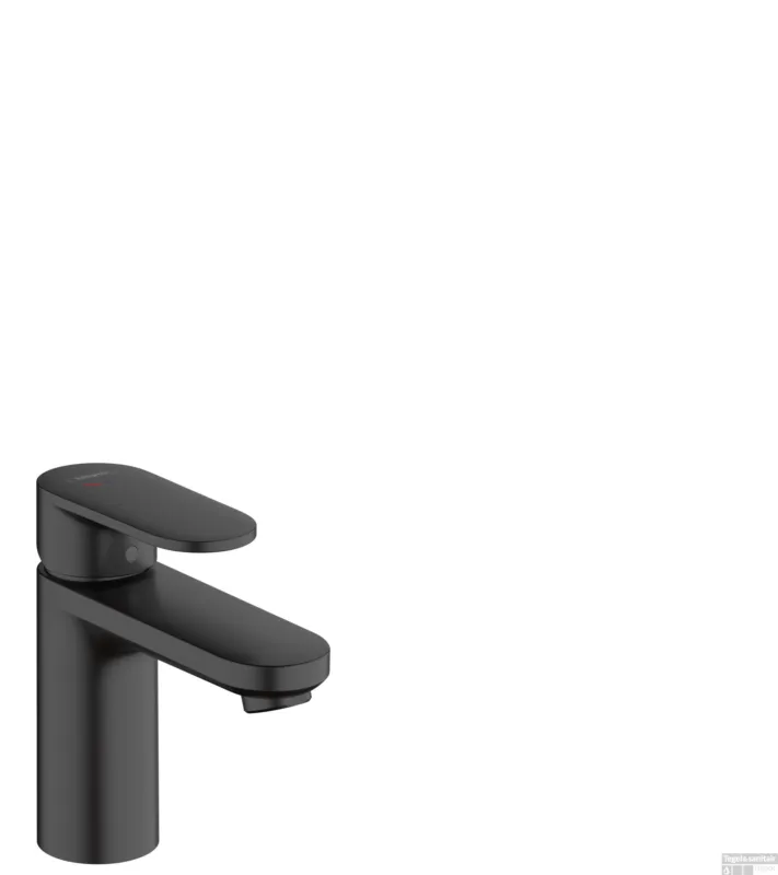 Koopje Hansgrohe Vernis Blend ééngreeps wastafelmengkraan 100 CoolStart met afvoerplug, mat zwart