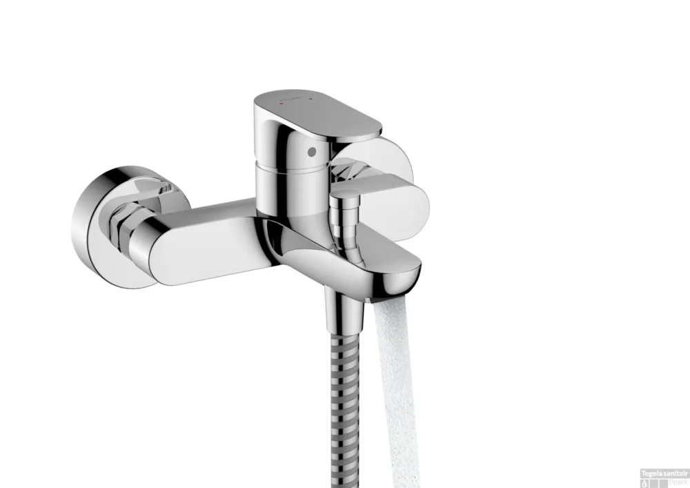 Hansgrohe Rebris S ééngreeps badmengkraan opbouw met 2 doorstroomhoeveelheden, chroom Direct Verzonden