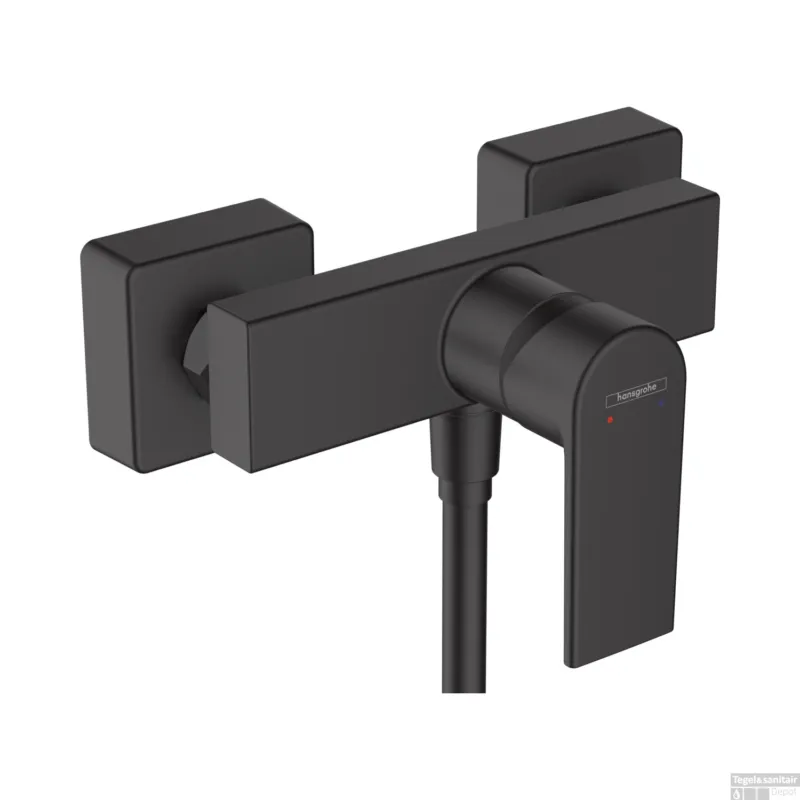 Douchekraan Opbouw HansGrohe Vernis Shape Eengreeps Mat Zwart Veilige Betaling