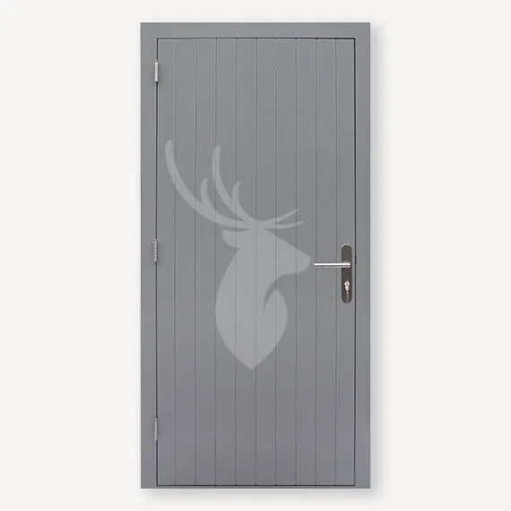 WV Hardhout dichte buitendeur gegrond | 221x109 cm | L Hete Deal