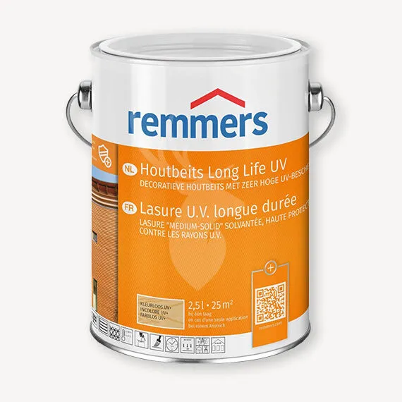 Merkproduct Remmers houtbeits Long Life UV Kleurloos | 0,75 liter