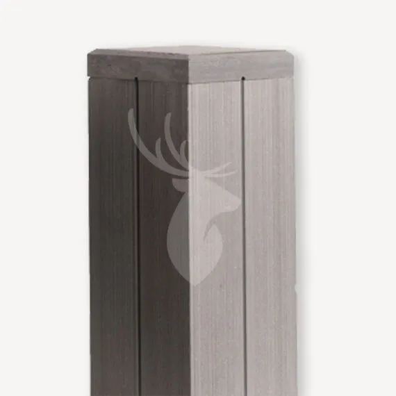 Duofuse composiet paal | stone grey | 9x9 cm | 300 cm Beperkt Aanbod