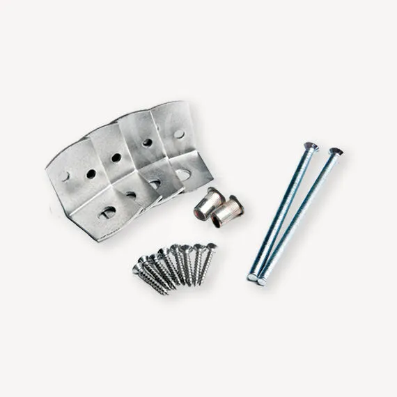 Bevestigingsset voor betonpalen 10x10 cm | RVS Uitverkoop