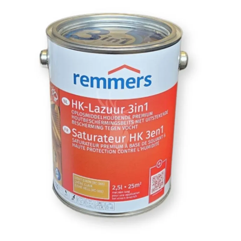 Merkproduct Remmers HK Lazuur | kastanje | 2,5 liter