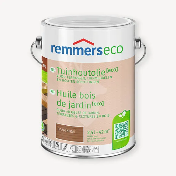 Finale Uitverkoop Remmers tuinhout olie eco | bankirai | 2,5 liter