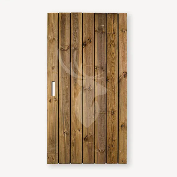 Tuindeur Privacy | bruin grenen zw | pa 1,0 | 180x80 cm Voordeelprijs