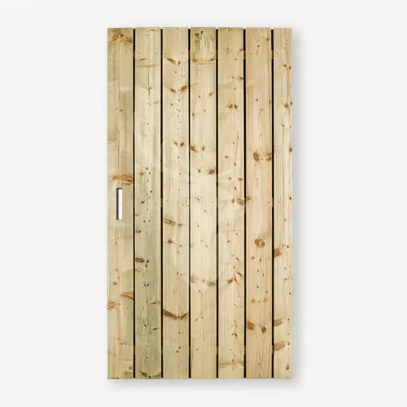 Nieuw Tuindeur Privacy | grenen zw | 180x90 cm