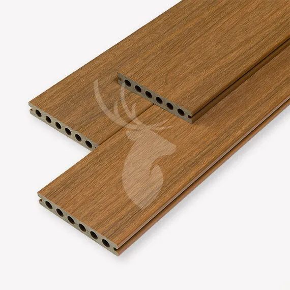FSC 100% Fiberdeck vlonderplank | 2,3x13,8 | Teak | 300 cm Lage Prijs