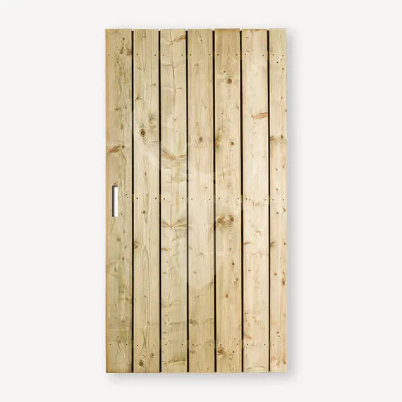 Tuindeur Privacy | vuren zw | pa 1,0 cm | 180x80 cm Weekendaanbieding