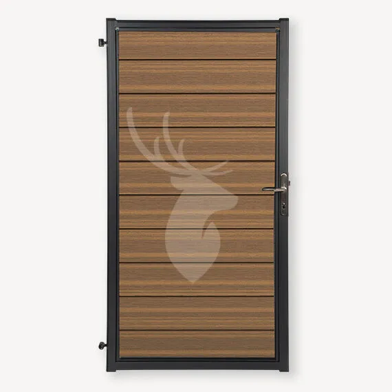 Velufence poort Fiberdeck FB teak | Antra 190x100cm Re Bestseller