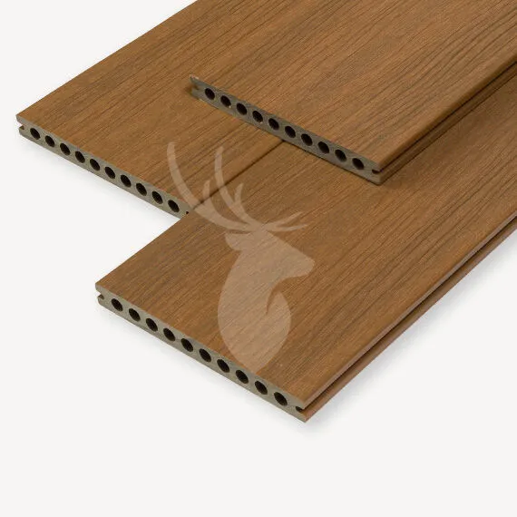 FSC 100% Fiberdeck vlonderplank XL | 2,3x21 | Teak | 300 cm Weekendaanbieding