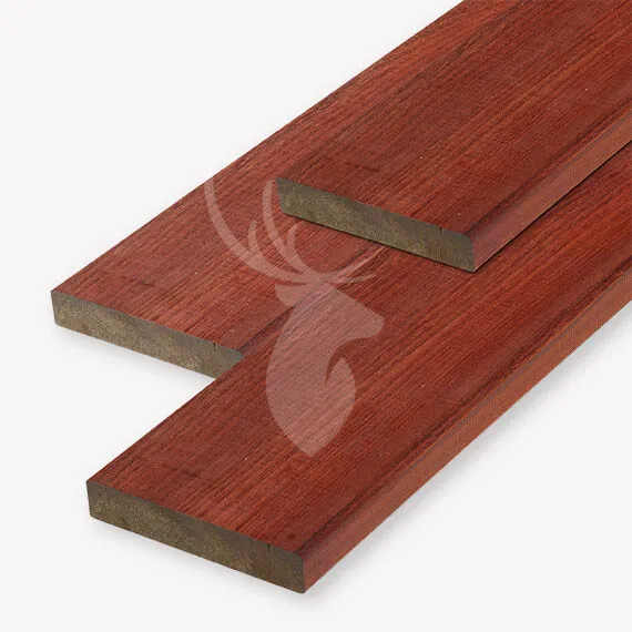 Padouk geschaafde (kant)plank | 2,1x14 cm | 245 cm Uitverkoop