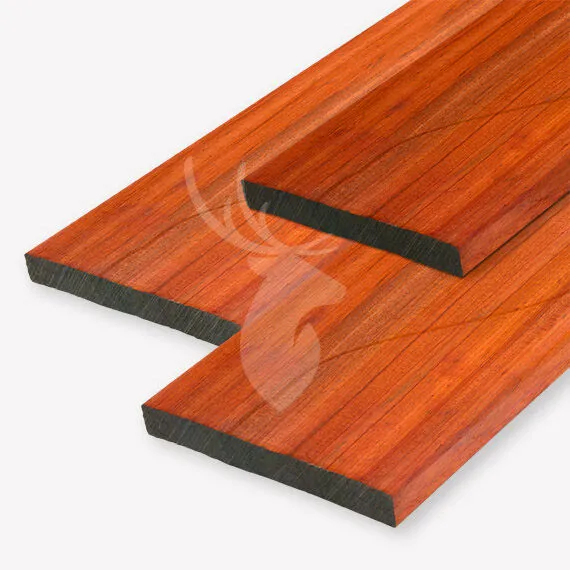 Fabrieksprijs Padouk geschaafde (kant)plank | 2,1x19 cm | 245 cm