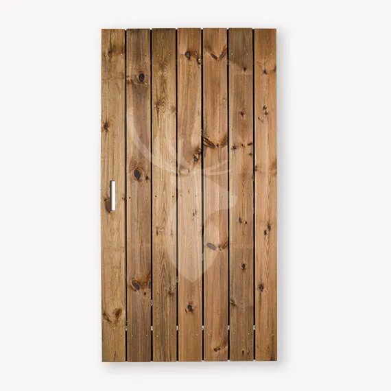 Tuindeur Privacy | bruin grenen | 195x140 cm Populair