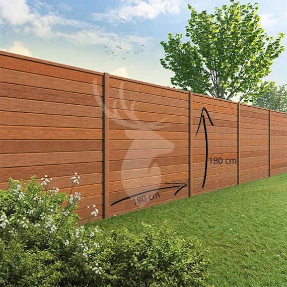 Fabrieksprijs Velufence schuttingdeel | bankirai | 180x200 cm