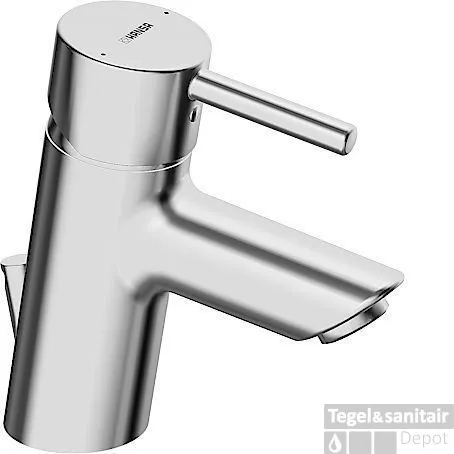 Hansa Vantis Style Wastafelkraan Met Waste Sprong 102 Mm. Chroom Alleen Vandaag