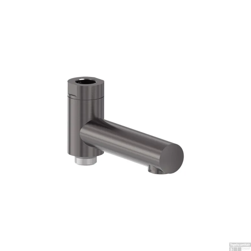 Weekendaanbieding Baduitloop MAY Voor Regendoucheset 1/2" Aansluiting Geborsteld Carbon Black PVD