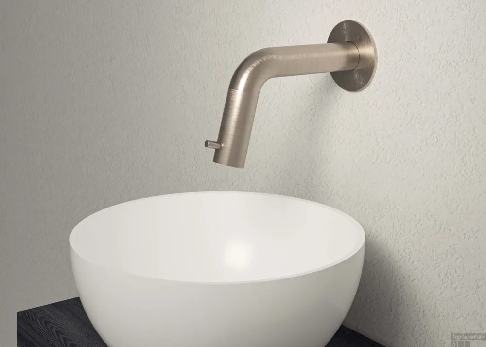 Voordeelprijs Inbouw Fonteinkraan MAY Stilo Inkortbaar, 1/2" Aansluiting Geborsteld Nickel PVD