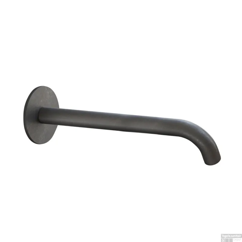Wastafelkraan Uitloop Hotbath Cobber Rond 25 cm Verouderd IJzer Actieprijs