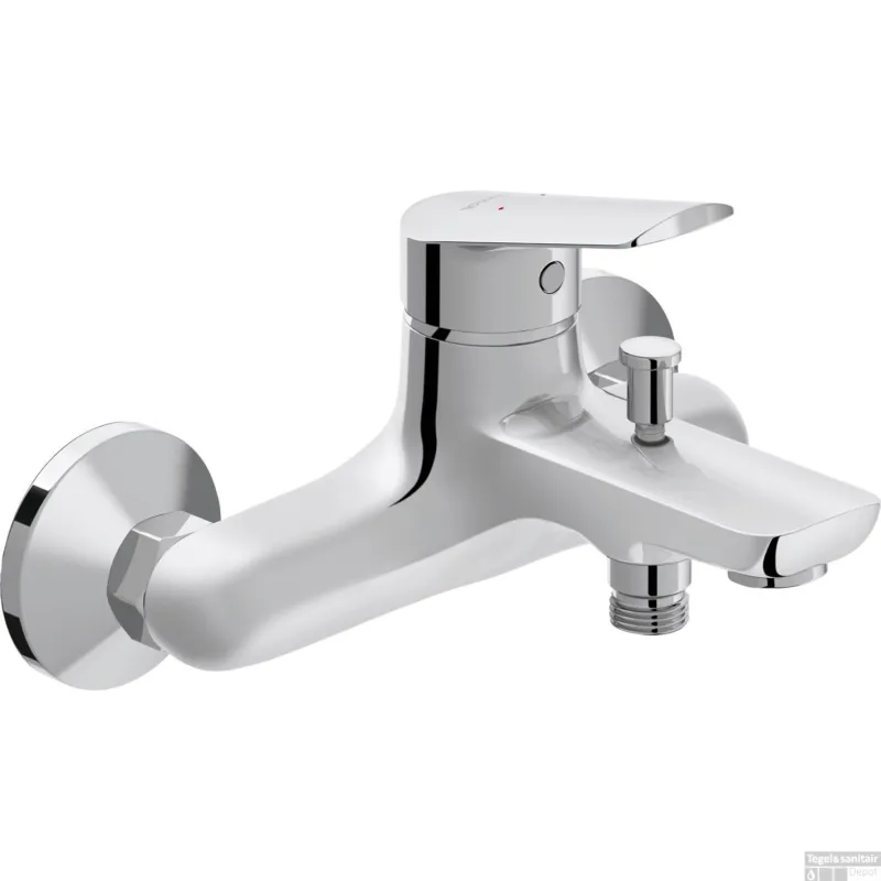 Superprijs Badkraan Duravit No.1 Met Omstel Met Koppelingen Delen Chroom Hart Op Hart 15cm